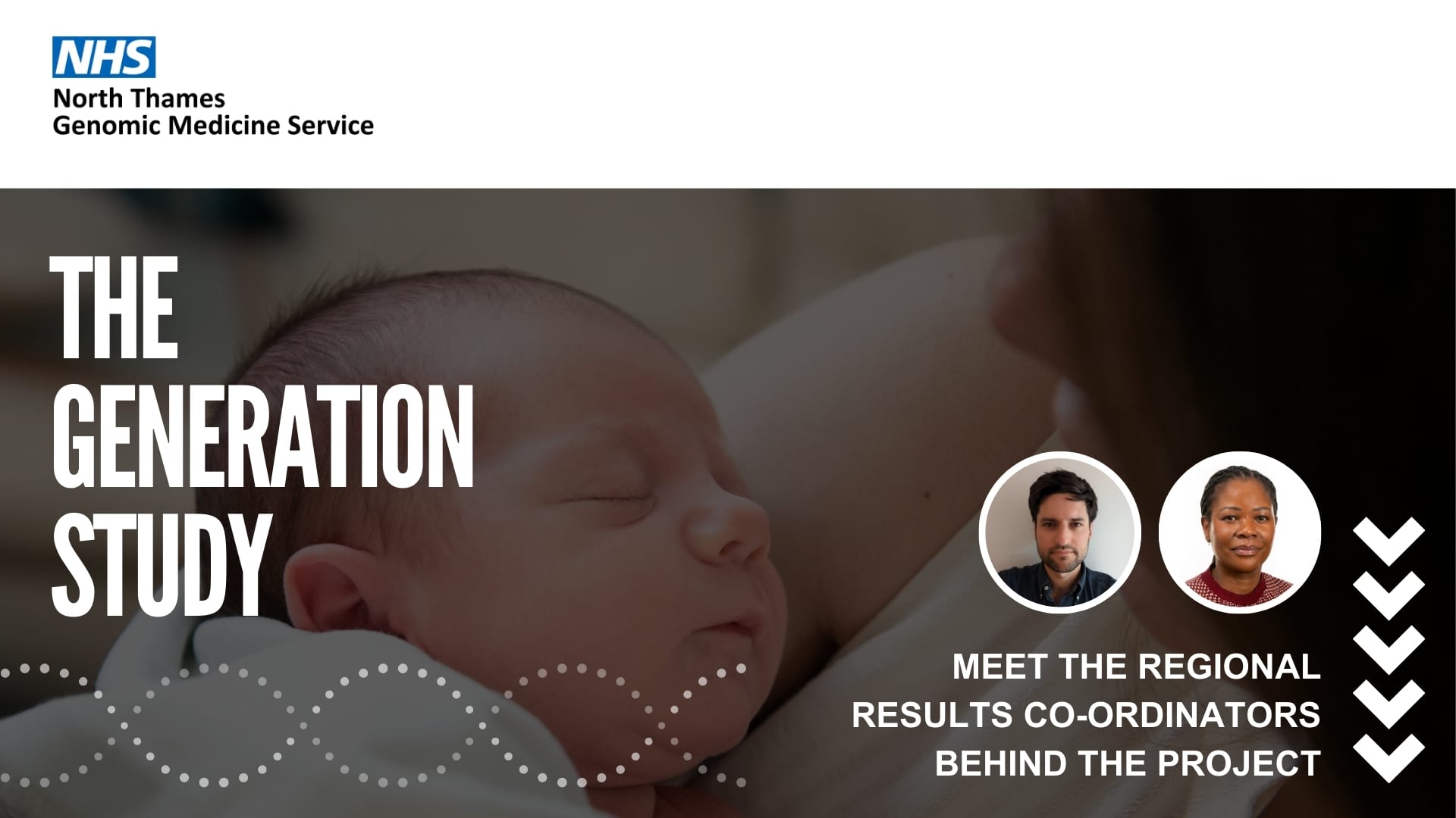 Banner for the generation study blog post, with a newborn baby in the background
